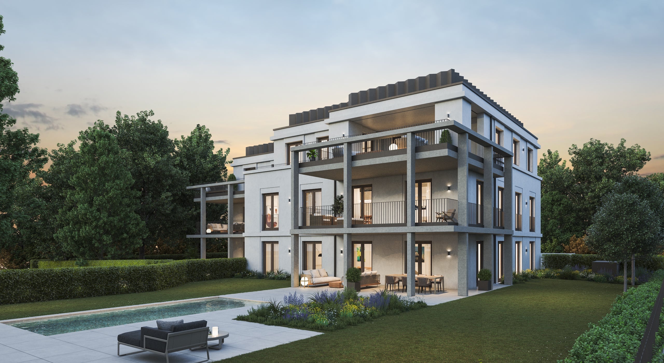 Salzach riverside homes